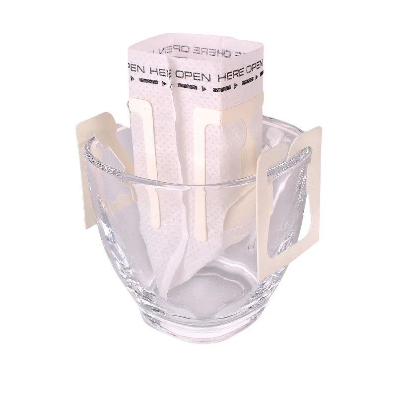 

Pour over coffee dripper bag portable removable coffee filter, Hanging Ear Drip Coffee Filter Paper Bag