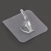 

Plastic strong adhesive hook transparent suction cup wall hanging punch-free bathroom kitchen hook