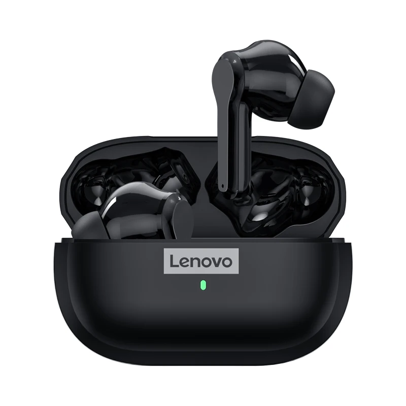 

Original Lenovo LP1S TWS Earbuds Bluetooth 5.0 Earphone True Wireless Headphones Touch Control Game Lenovo Wireless Earphone, Black/white