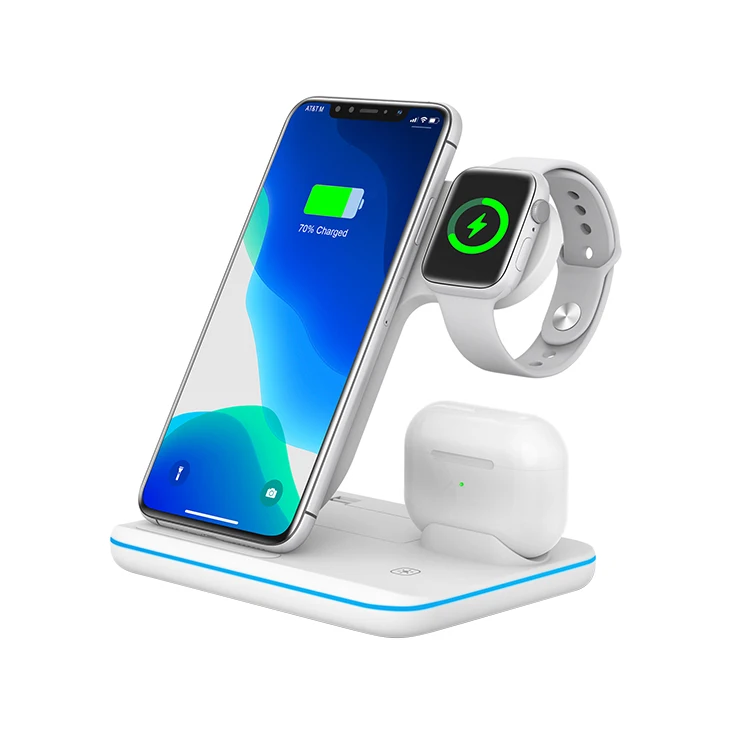 

high quality long range wireless iphone 12 charger 15w fast wireless charger 3 in 1