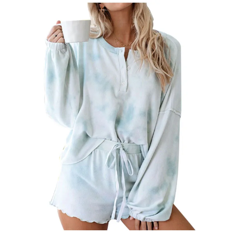 

Tie Dye Pajamas Super Soft Casual Tie Dye Set, As the picture