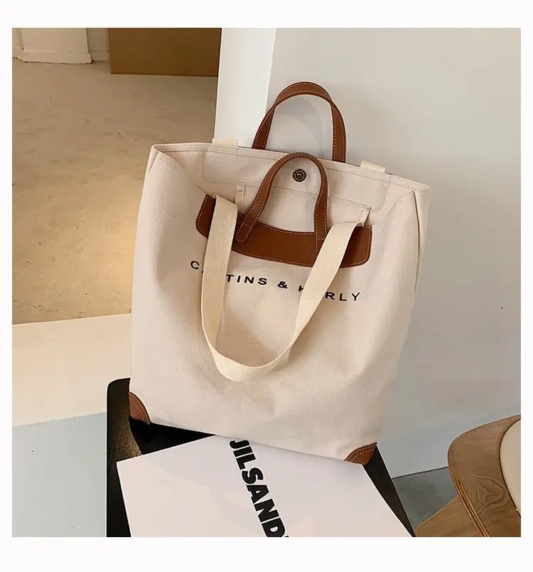 

Best selling large capacity high quality affordable comfortable single shoulder portable cotton shopping bag, Any color are available