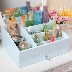 Factory Supplying Professional Makeup Storage Box Pink Drawer Organizer Makeup Cosmetic Storage Box