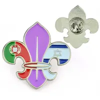 

Custom High Quality Hard Enamel Lapel Pin Metal Flower Brooch Pin