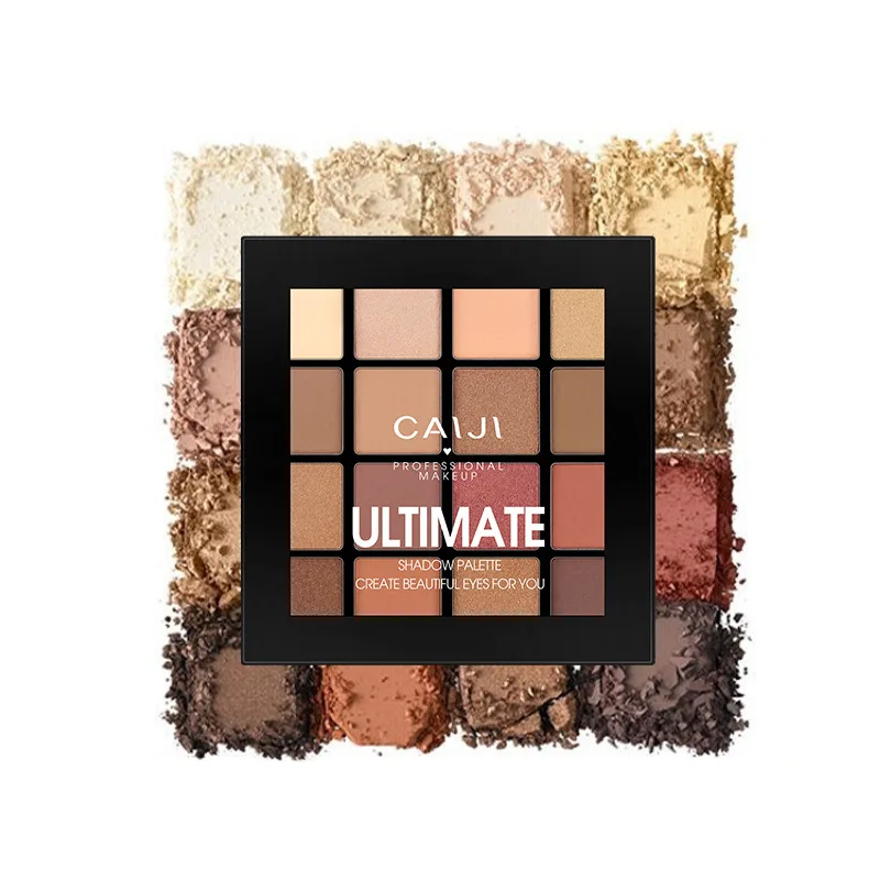 

16 Colors Nude Eye shadow Palette Wholesale Makeup High Pigment Private Label Eyeshadow Palette Custom Eyeshadow Palette