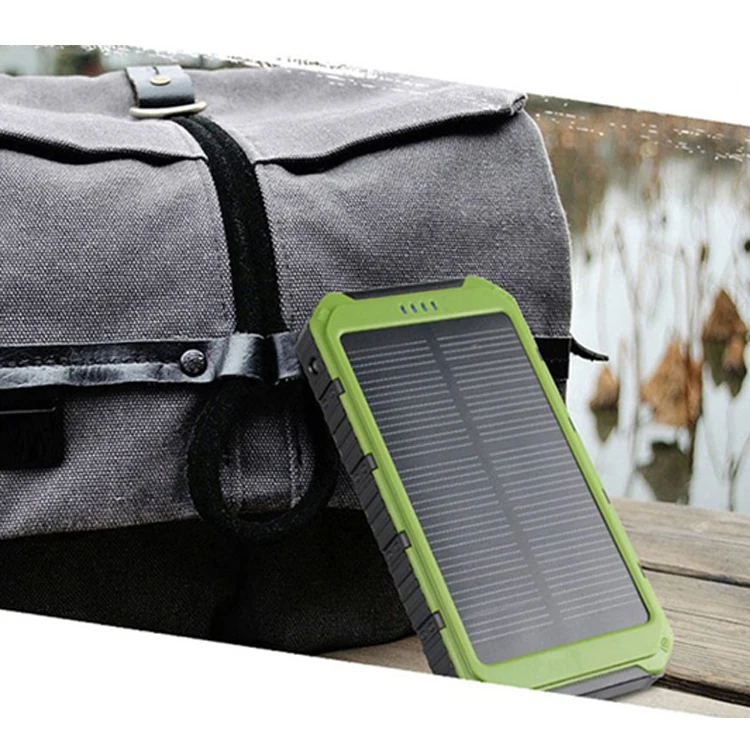 20000mAh Power Bank Waterproof LED Flashlight Solar Charger For Smart Phone Solar Power Bank - ANKUX.COM
