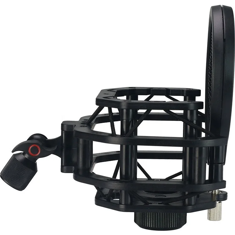 

Professional Studio Microphone Shock Mount Kit With Microphone, Black