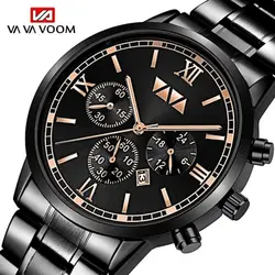VA VA VOOM VA-2142 Luxury Watch Big Dial Stainless