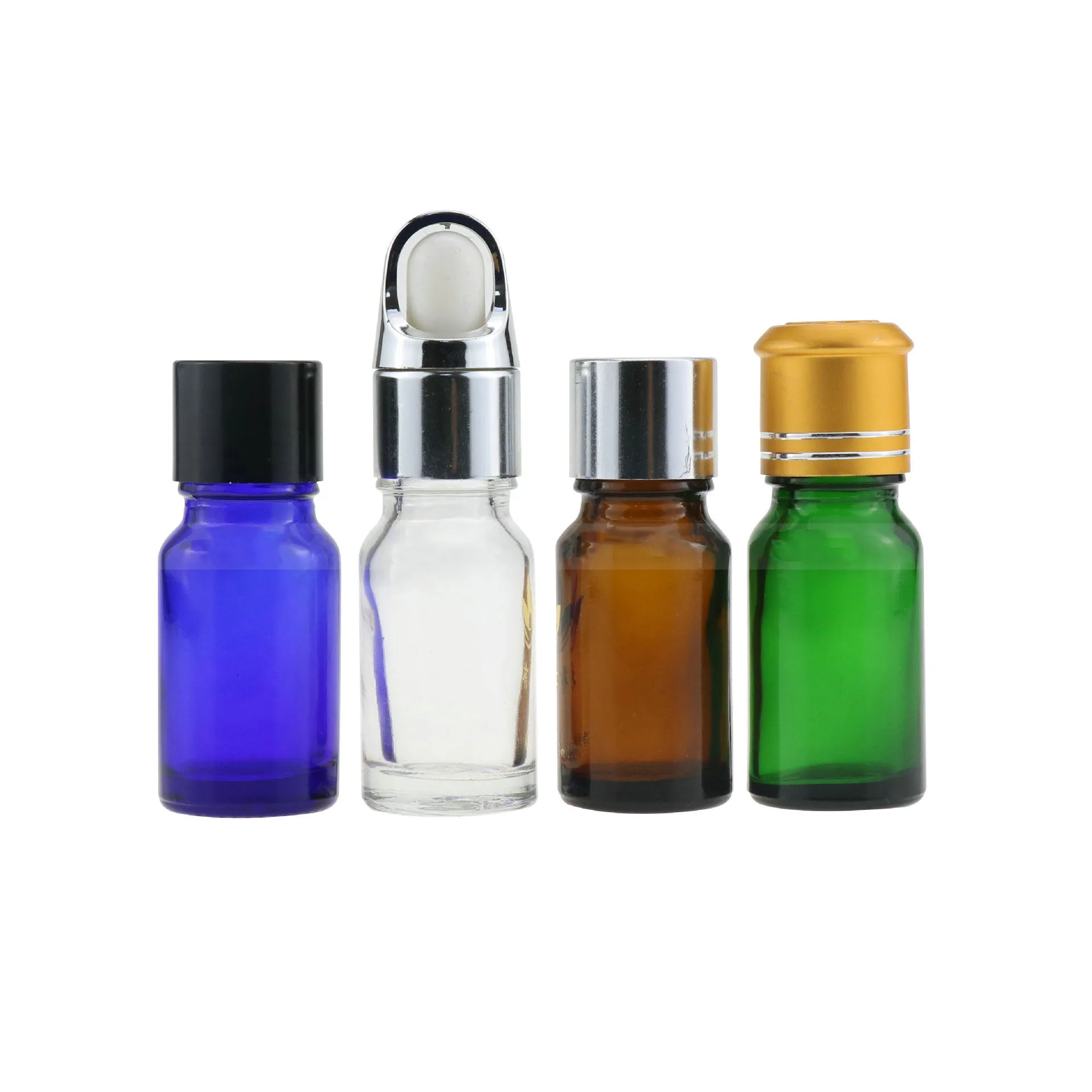 Essential Oil Vials glass bottle colorful 5ML 10ML 15ML 20ML Pure dew bottle Dropper bottle factory