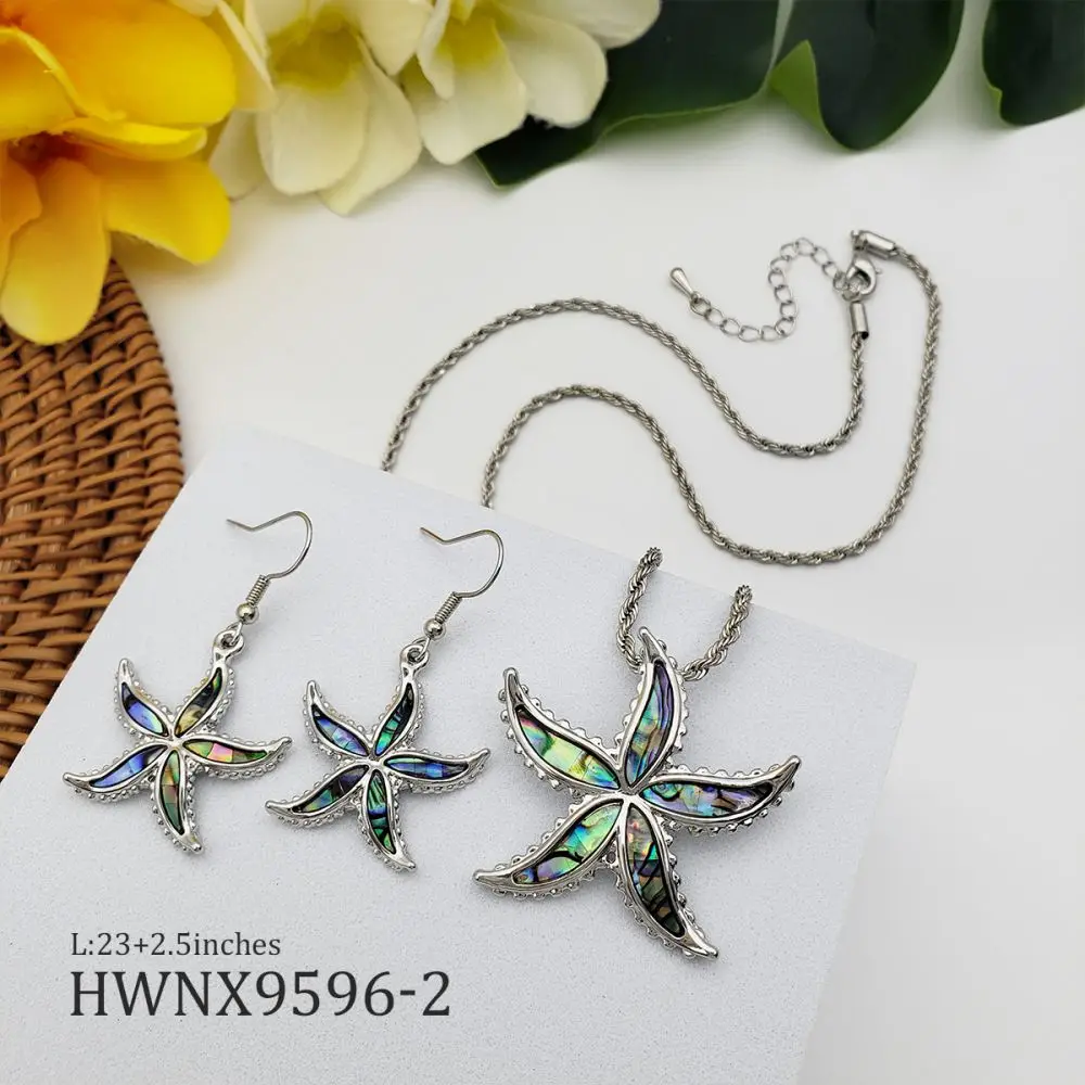 

Wholesale custom fashion jewelry hawaiian jewelry wholesale turtle seastar flower whale tail gold plated summer shell necklace