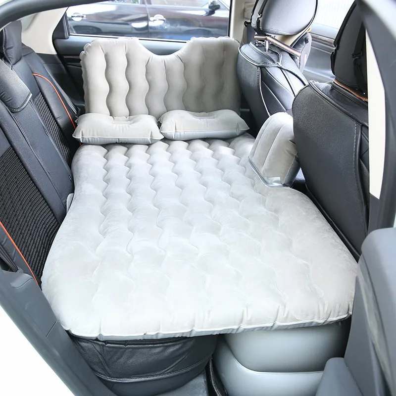 

High quality portable comfortable car back seat sleep rest inflatable car bed, Blue,green,gray,beige