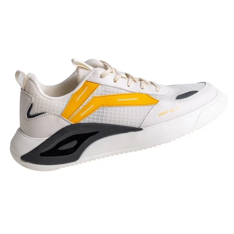 

Popular fashion comfortable breathable men shoes sport casual shoes, Black, white and beige