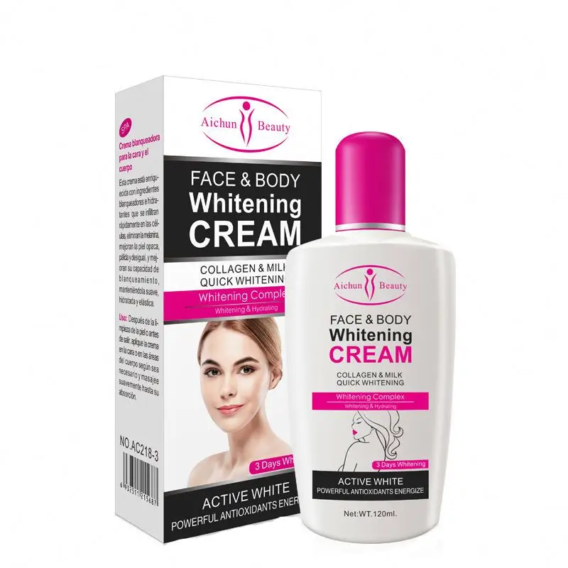 

Aichun Best Baby Skin And Face Body Whitening Cream For Black Skin Women, White