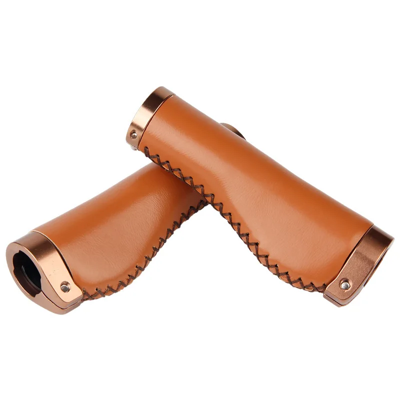 

leather grip Bicycle leather lockable handle cover Anti-slip PU leather wagon folding handlebar cover