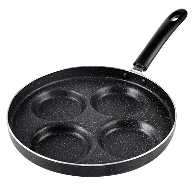 

four 4-Cups Non Stick Aluminium Alloy Fried Egg Cooker 4 egg frying pan, Customized color