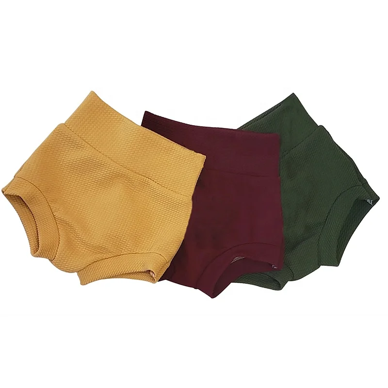 Summer Baby Boys Girls Solid Color seersucker Elastic Waist PP Harem Pants Bloomer Shorts