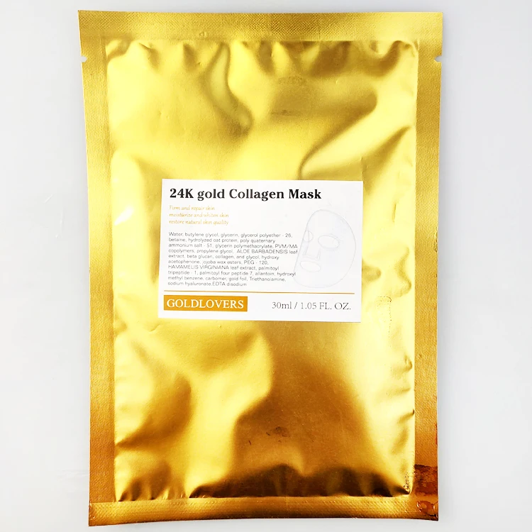 

OEM/ODM 24k Gold Collagen Crystal Peel Off Facial Mask, White