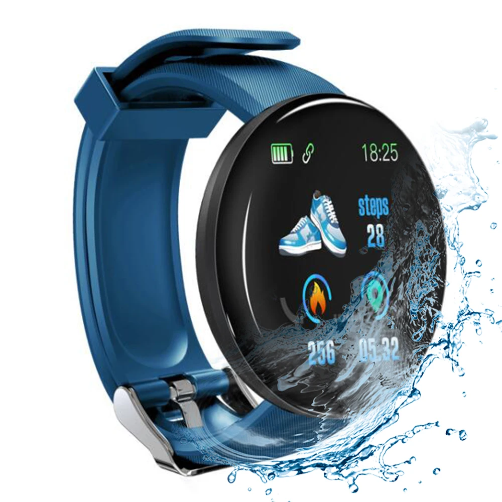 

New Round D18 Smart Watch 1.44 Inch D18 Macaron Fitness Tracker D18 Smart Watch Heart Rate Monitor Smartwatch