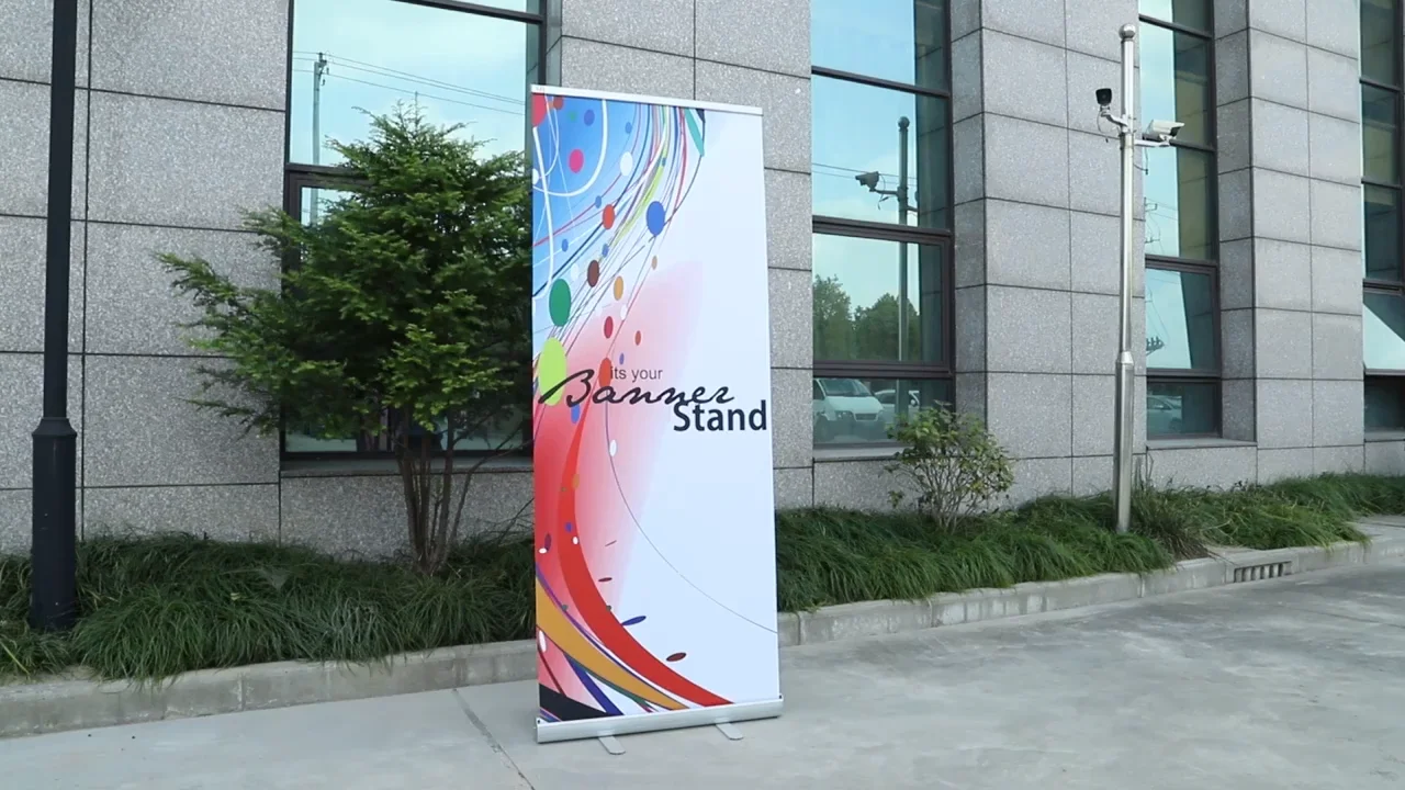 Bamboo Display Stand Wooden Roll Up Banner Stand Buy Bamboo Display