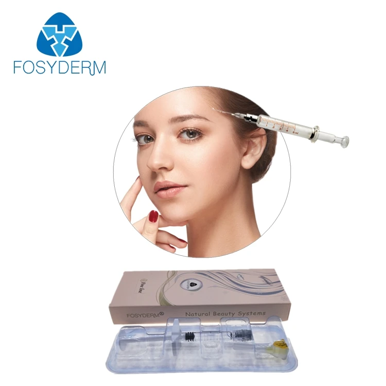 

Fosyderm Korean Cosmetic Prefilled Syringe 2ml Hyaluronic Acid Buy Injectable Dermal Face Filler, Transparent