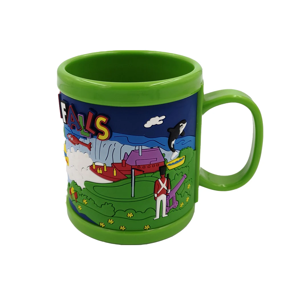 

Theme Park Souvenir Promotion 3D Plastic Gift Mug For Children, Patone colors