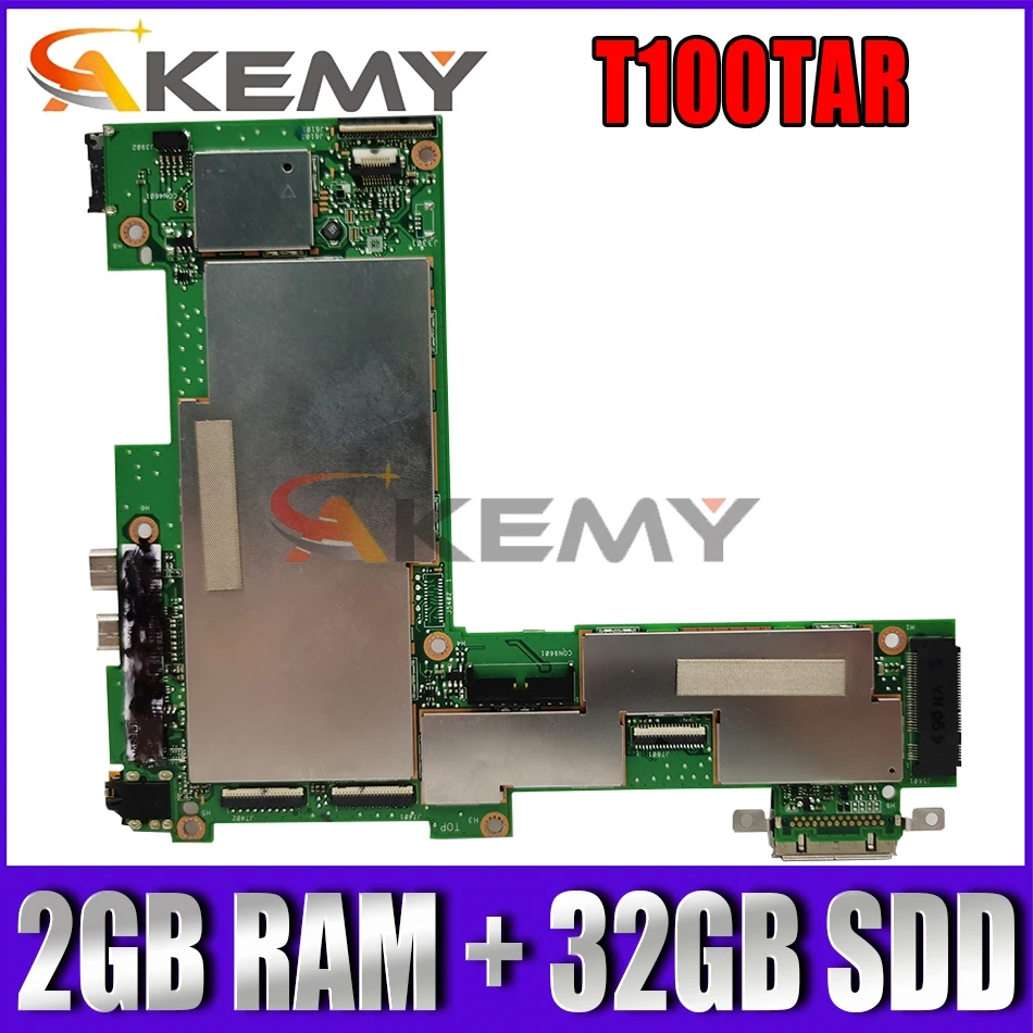 

Akemy T100TAR notebook mainboard For asus T100TAR T100TA laptop motherboard mainboard with 2GB RAM + 32GB SDD tested full 100%