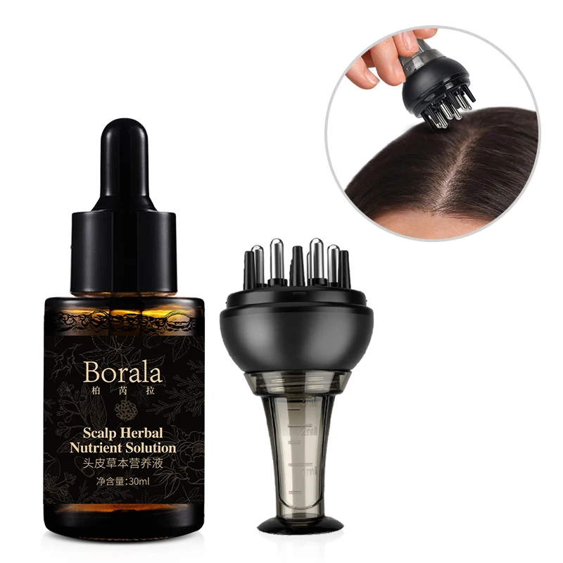 

Borala Scalp Hair Growth Micropigment Private Label 100% Natural Organic Men Women Scalp Care Serum Hair Treatment Growth OilPop