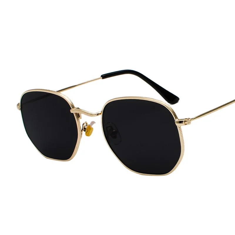 

DCOPTICAL 2021 Art Style Fashion Metal Frame Color Clear Lens Sunglasses Geometric Women Shades