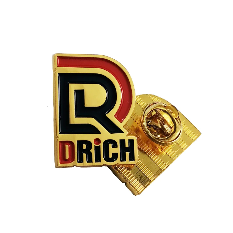 

Wholesale Custom High Quality Gold Plated Metal Lapel Pin Badge