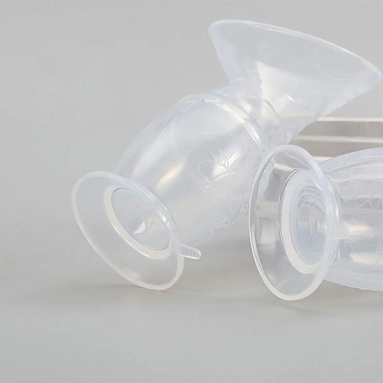 

Manual baby breast pump BPA free soft silicone manual breast pump with suction, Transparent