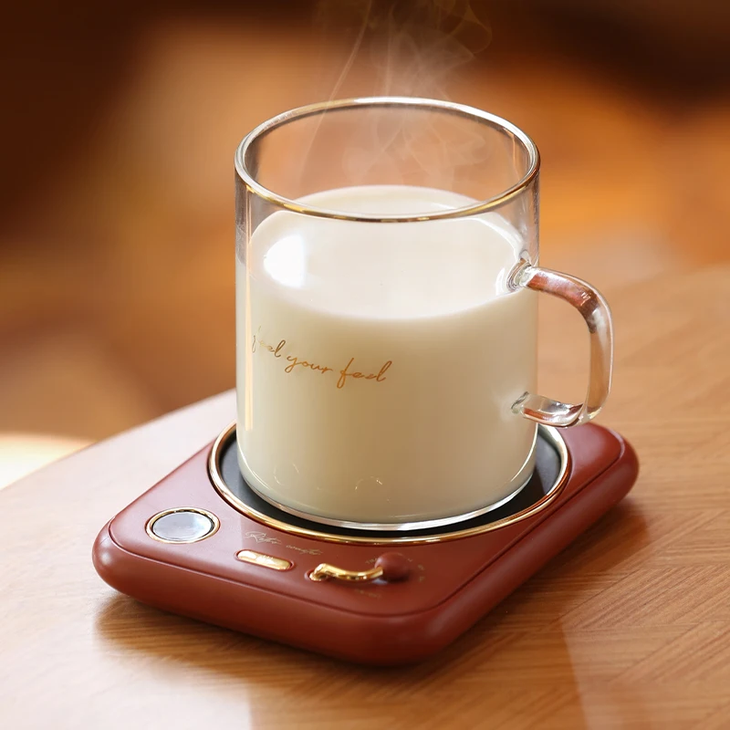 

LIBERFEEL Maoxin new arrivals smart timing digital display heated coaster mug come with cup multicolor available