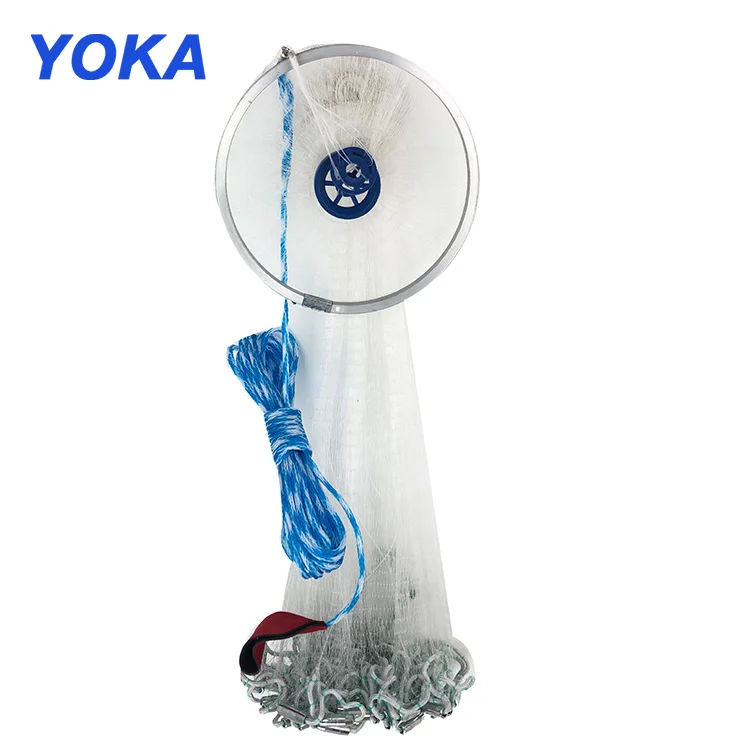 

High strength double knot commercial casting brand fishing net, Customizable