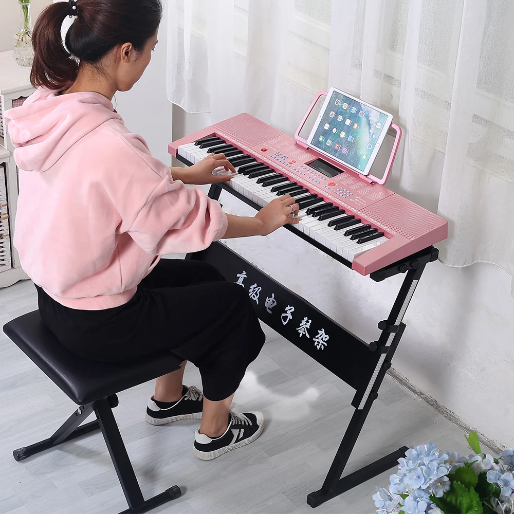 
Factory price slim flexible piano keyboard 61 keys 