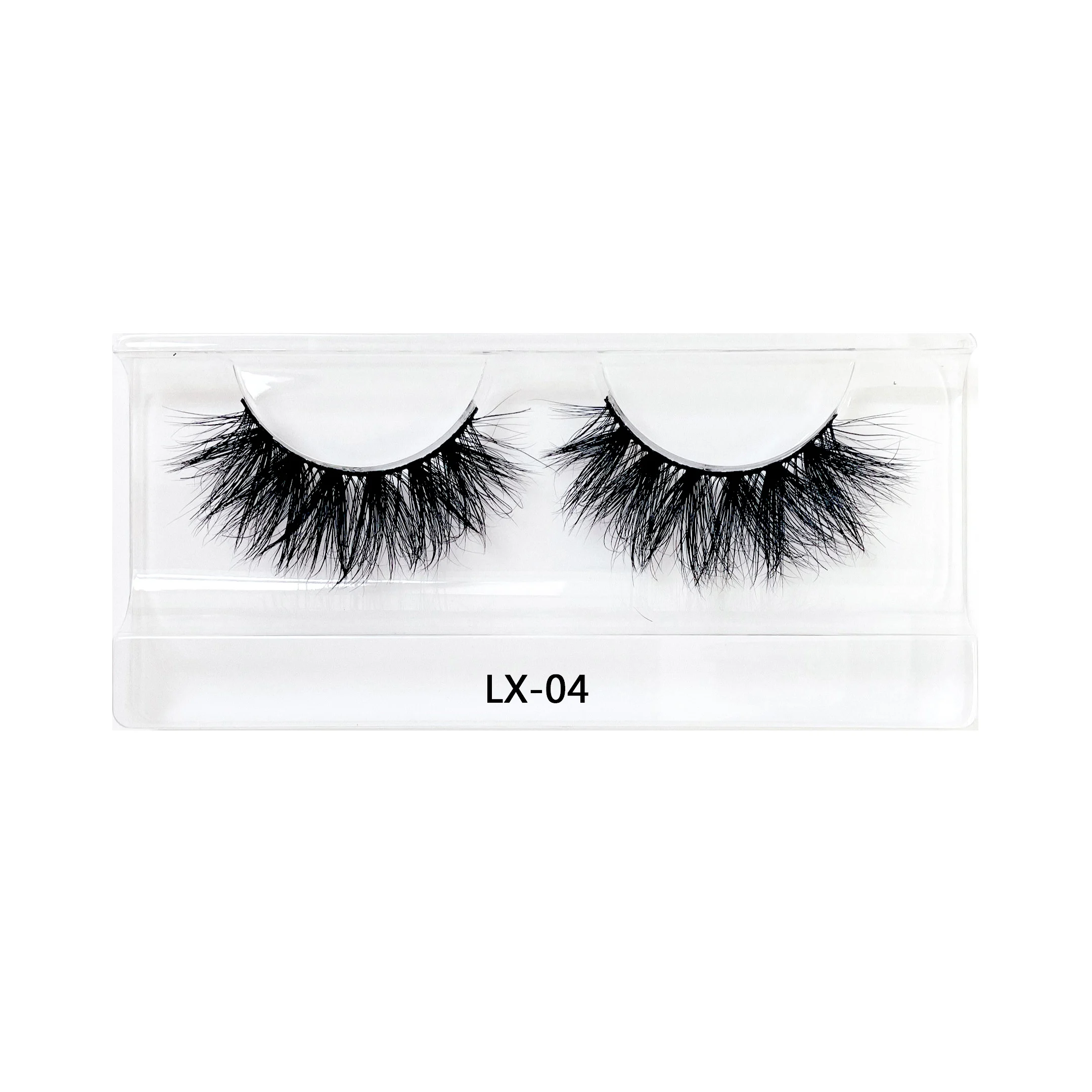

100% siberian natural mink fur eyelashes extension with custom package, Black