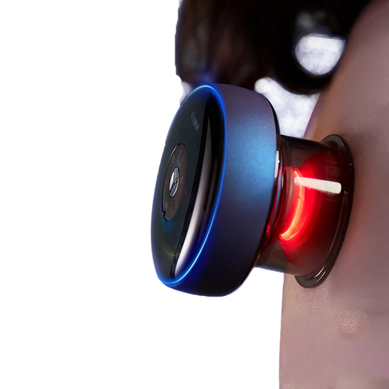 

2021 hot sale smart cupping cups cupping Massage Therapy device vibration red light therapy heating cupping machine, Customized