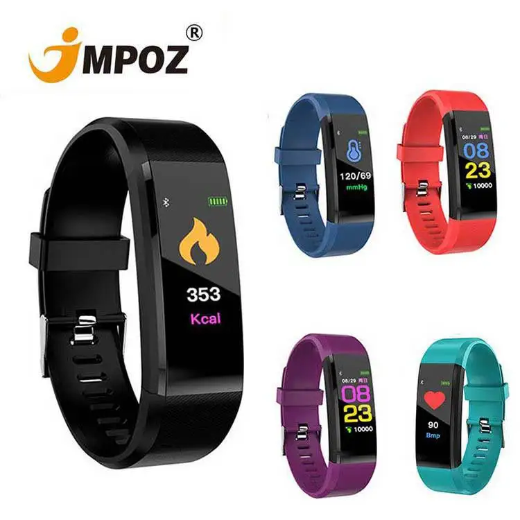 

ID115 Smart Bracelet Fitness Tracker Step Counter Activity Monitor Band Alarm Clock Vibration Wristband Android smart watch