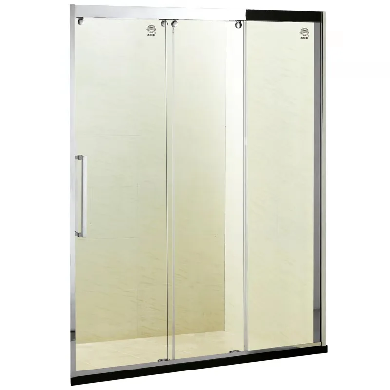 Triple  Glass Partition Caravan Plastic 3 Doors Used 3 Panel Sliding Shower Door