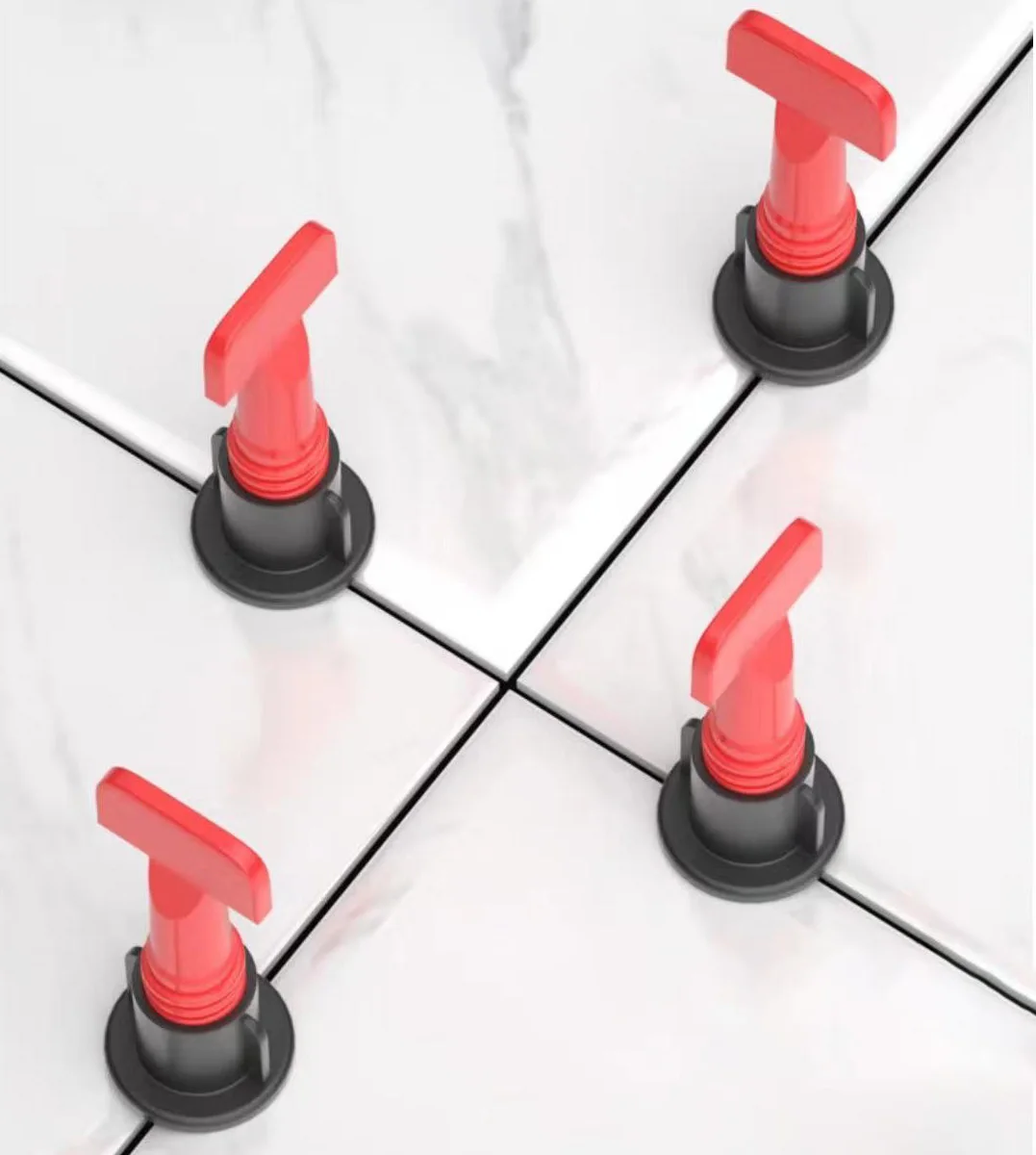 SHIJING Tile Leveler Height Adjuster Clip Paving Wall and Tile Decoration Auxiliary Positioner Top Height Artifact Leveler 50pcs