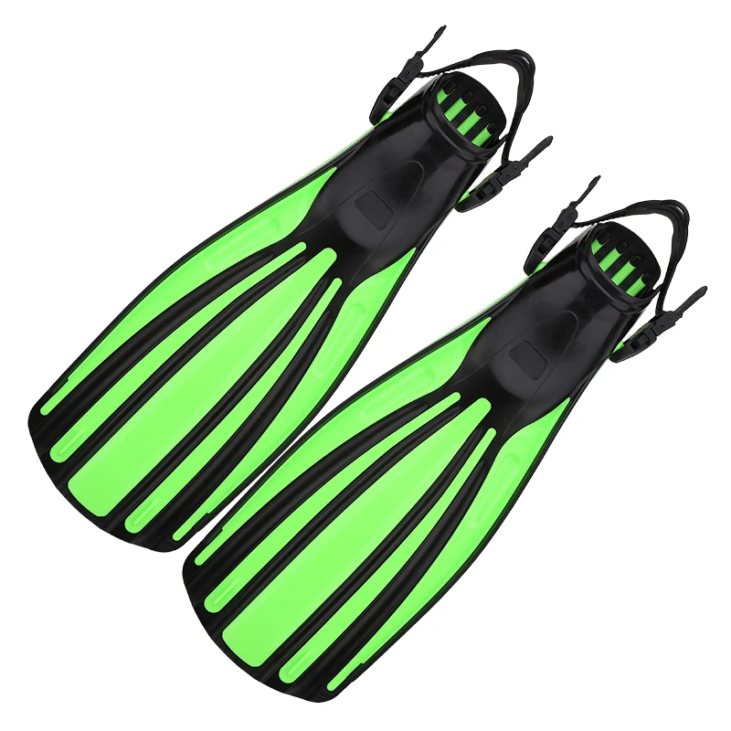 

High Quality Long Blade Snorkeling Diving Swimming Fins For Men Women Freediving TPR PP Rubber Fins, Customized