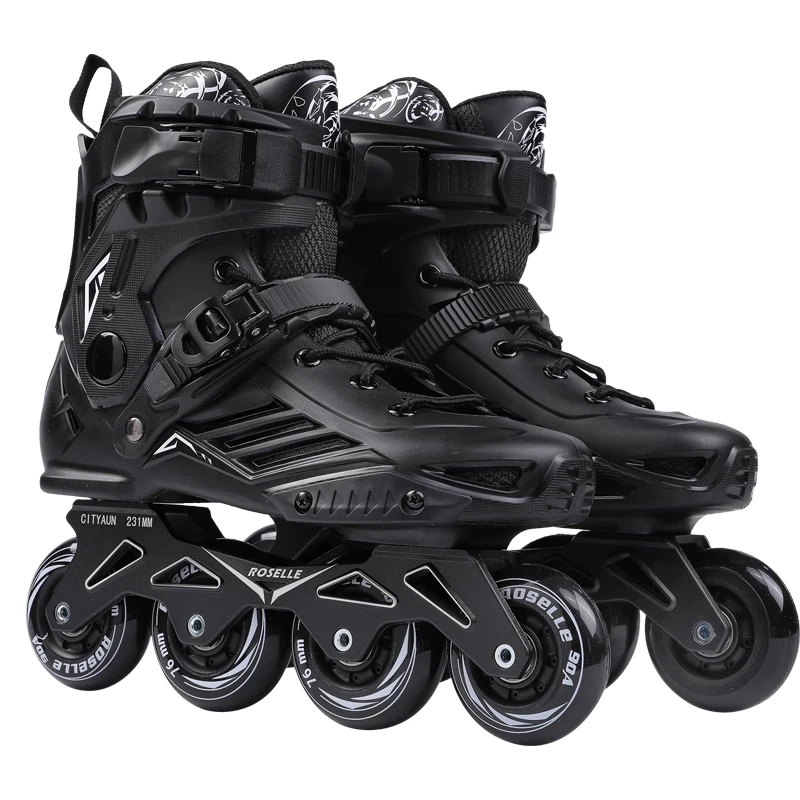 

Plastic fiber glass professional adult man 4 wheels inline roller skates