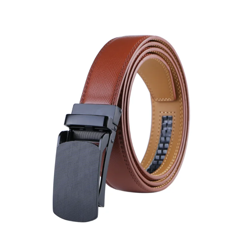 

Automatic Belt For Man Buckle Genuine Formal Leather Business Ratchet Dress Belt, Picture