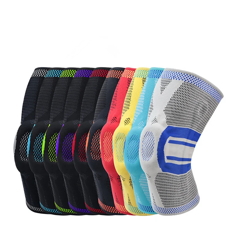 

High Elasticity Knee Support Pads Guard Outdoor Sports Protector Lifting Knee Sleeves wrap for Basketball Football Running