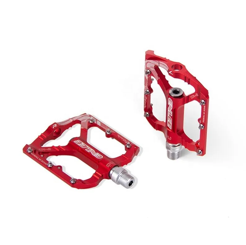 

2021 Hot Sale Super light ENLEE Mountain Bike Road Bicycle Aluminum Alloy CNC Bearing Pedals, Red/black