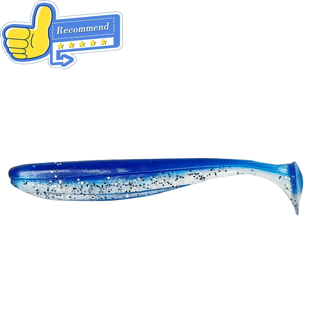 

Leading 12cm 9.2g Perch Swimbait Soft Plastic Tail Fishing Lure Worm Bait, Double color 120mm lure