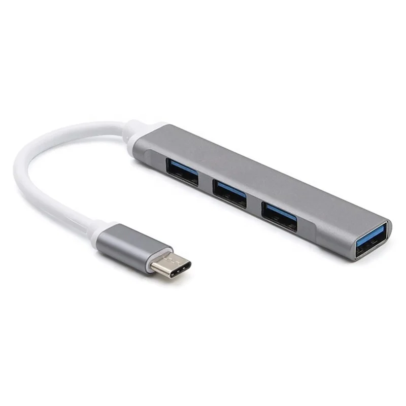 

Mini USB 3.0 Aluminum Alloy HUB Adapter USB 4 In 1 USB 3.0 to 4 Ports