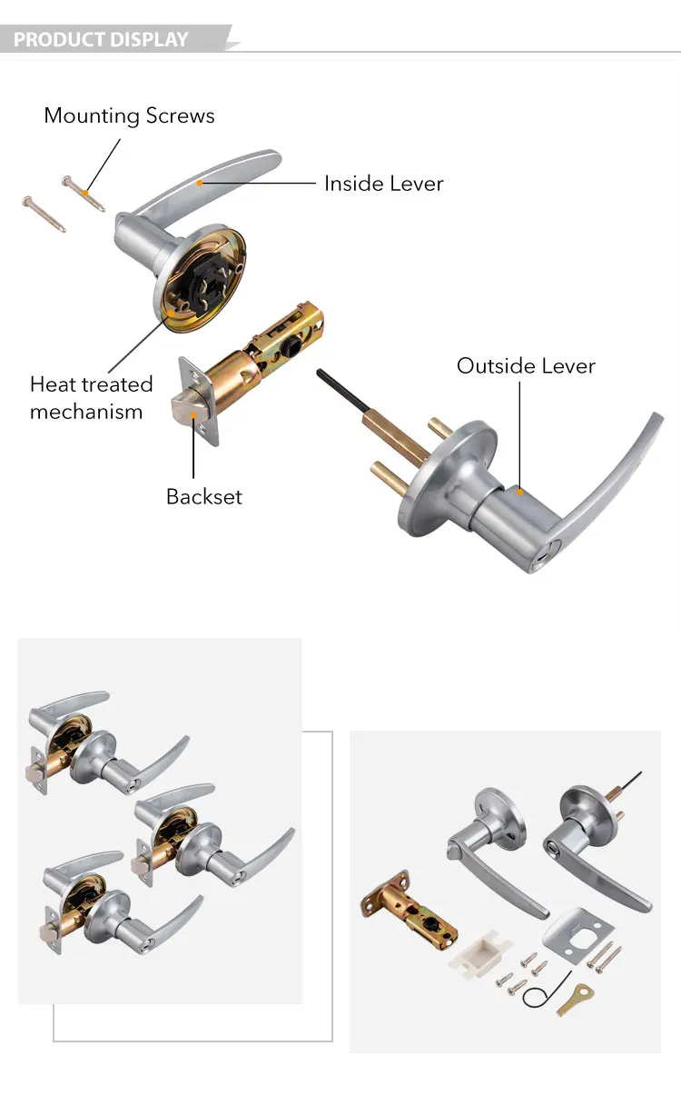 Tubular Leverset Modern Tubular Leverset security door lock bedroom