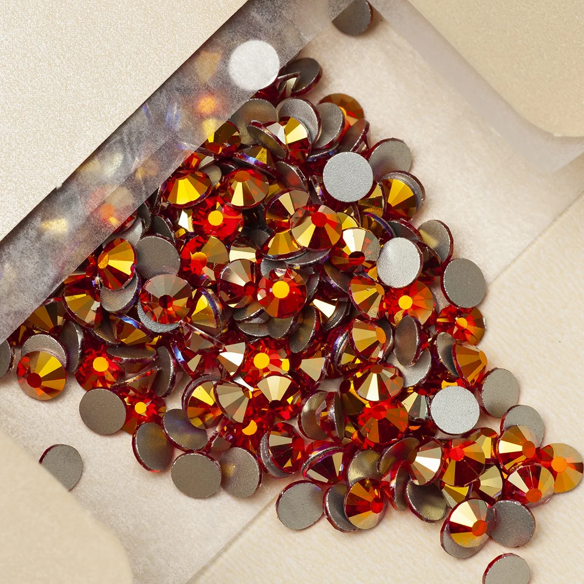 

High Quality Flat Back Crystal Rhinestone Factory Light Siam AB Rhinestone For Dresses, 227 lt.siam ab