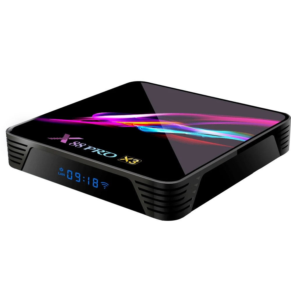 

Dropshipping X88 PROX3 Set-Top Box Android 9 Amlogic S905X3 Mali-G31 MP2 Media Player Smart