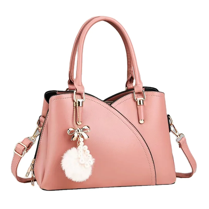 

2023 new leather pu Solid style very cheap price lady's bag