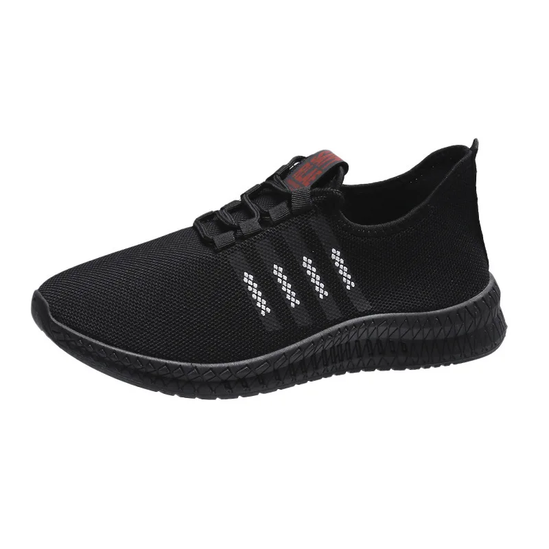 

wholesale lot mesh shock absorber shoe cheap sports for men men running shoes, Custom ( black&red)